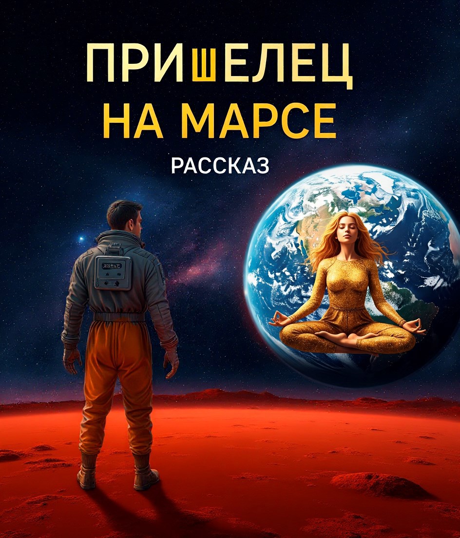 Обложка книги Пришелец на Марсе