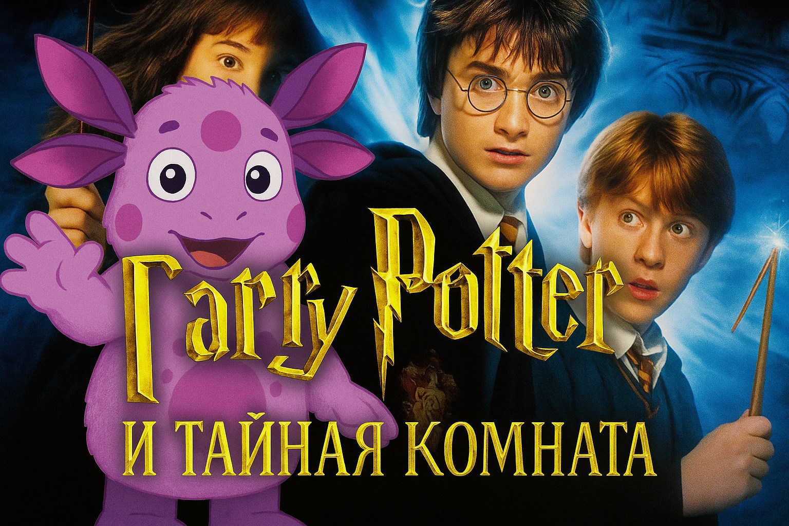 Обложка книги Лунтик в мире Гарри Поттер и Тайная комната