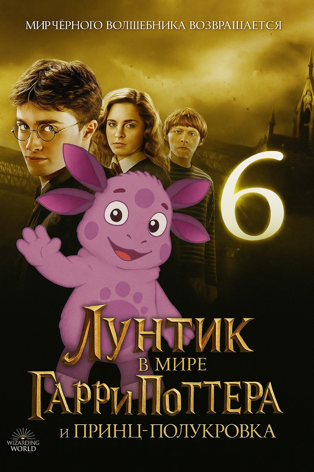 Обложка книги лунтик в мире гарри поттер и принц полукровка