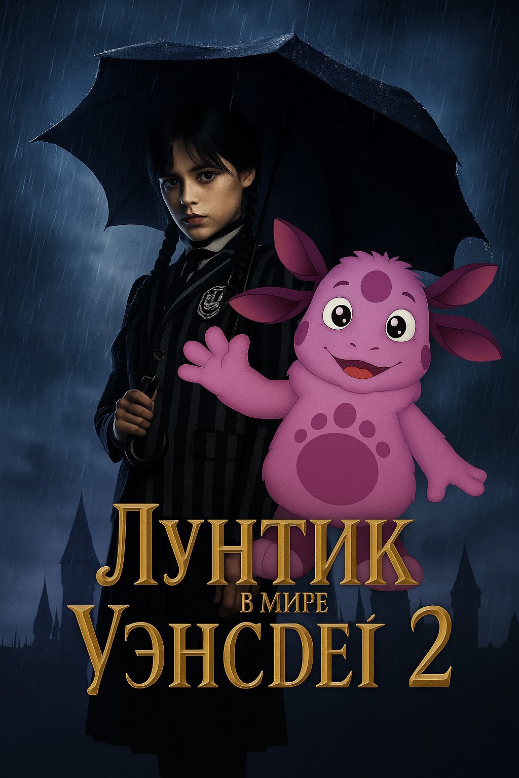 Обложка книги Лунтик и Уэнсдэй. Часть 2