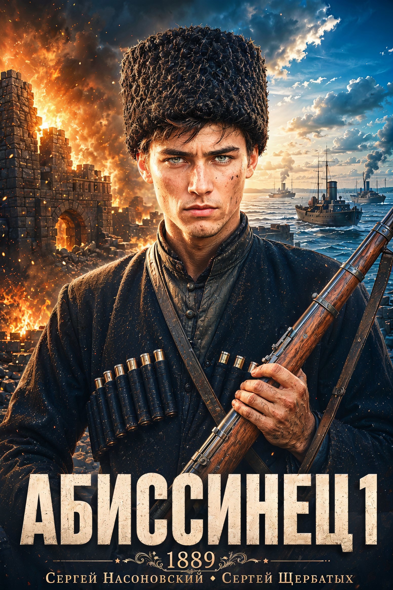 Обложка книги Абиссинец 1889. Том 1