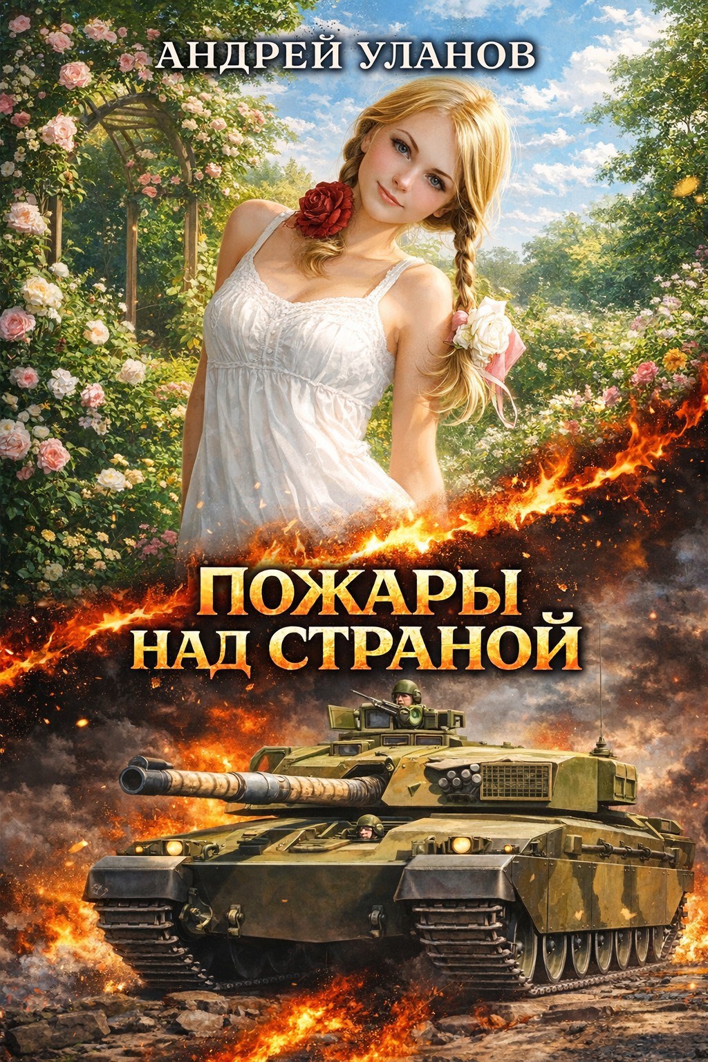 Обложка книги Пожары над страной (ранее издавалось как "Крест на башне")