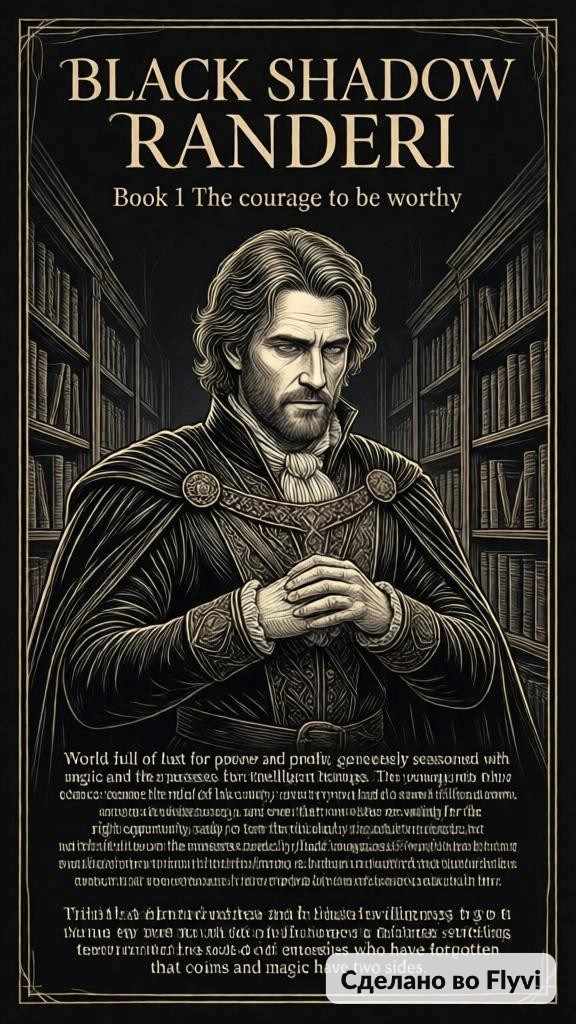 Обложка книги Чёрная Тень Рандери Книга 1 Смелость быть достойным