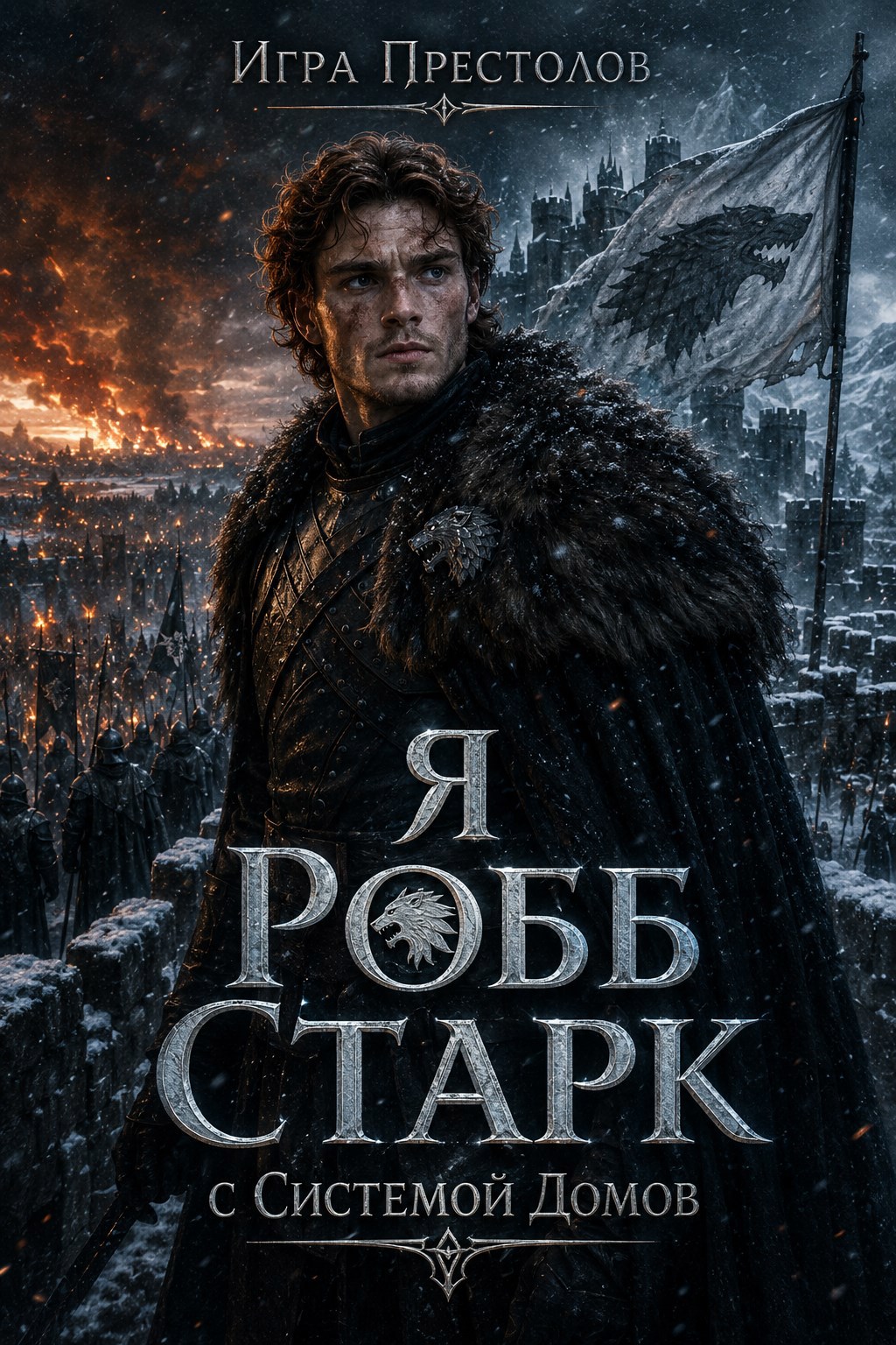 Обложка книги Игра Престолов Я Робб Старк с Системой Домов