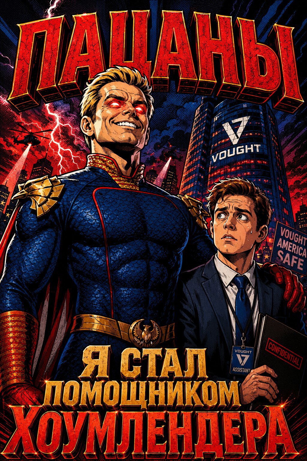 Обложка книги Пацаны Я стал помощником Хоумлендера