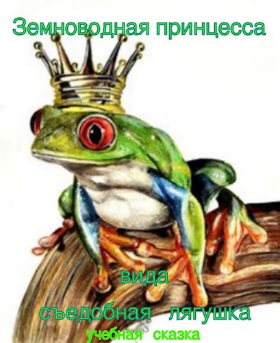 Обложка книги Земноводная принцесса вида "съедобная лягушка"