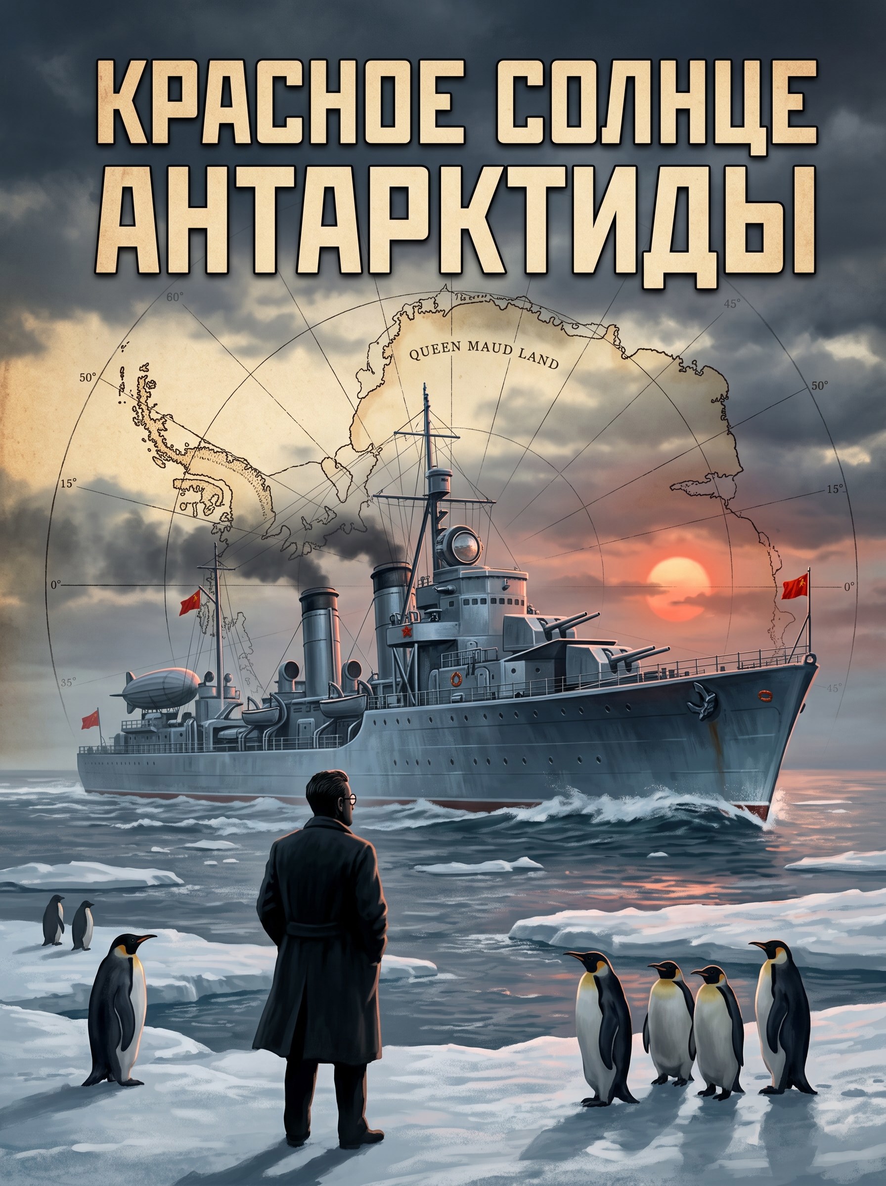 Обложка книги Красное солнце Антарктиды