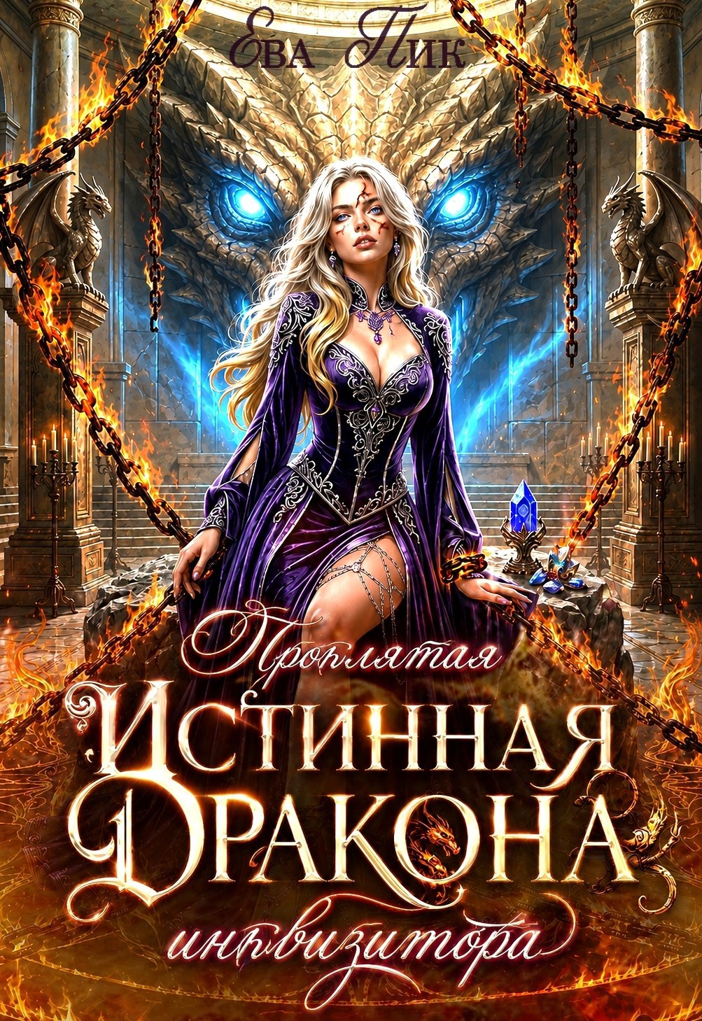 Обложка книги Проклятая истинная Дракона-инквизитора
