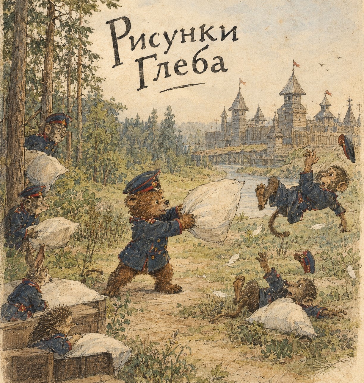 Обложка книги Рисунки Глеба