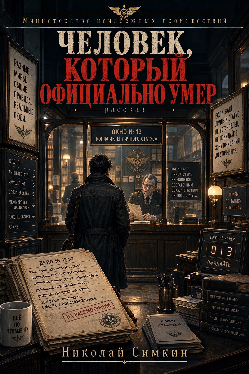 Обложка книги Человек, который официально умер