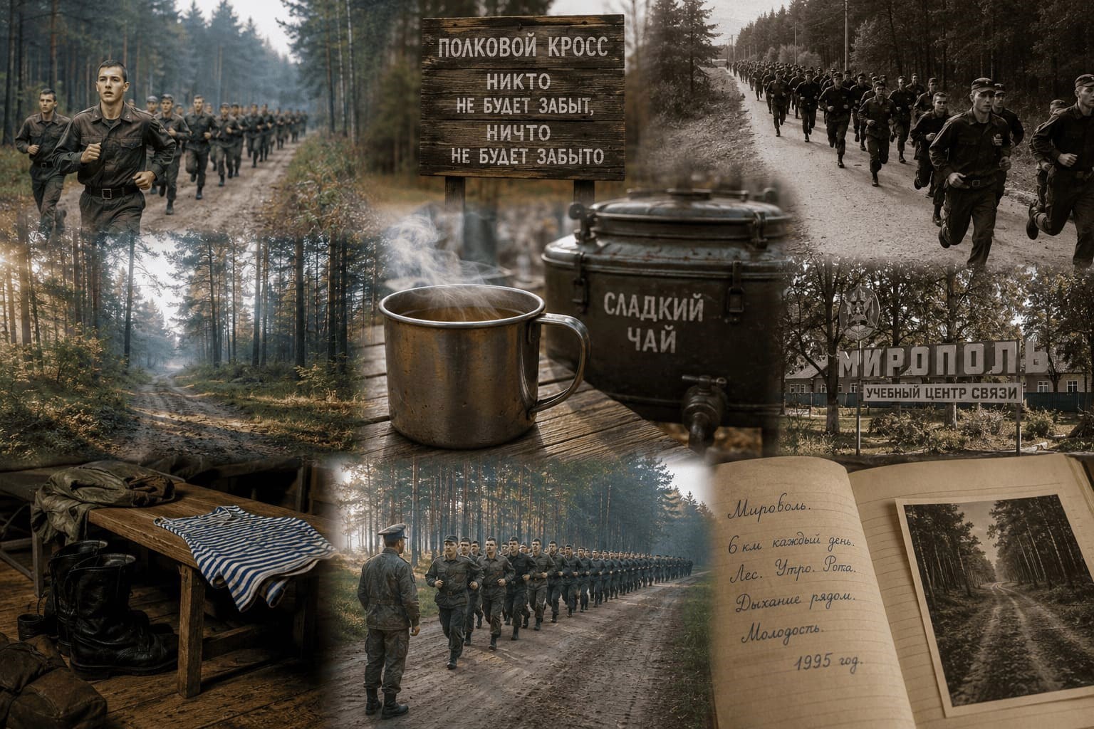Обложка книги Полковой кросс сладкий чай лес