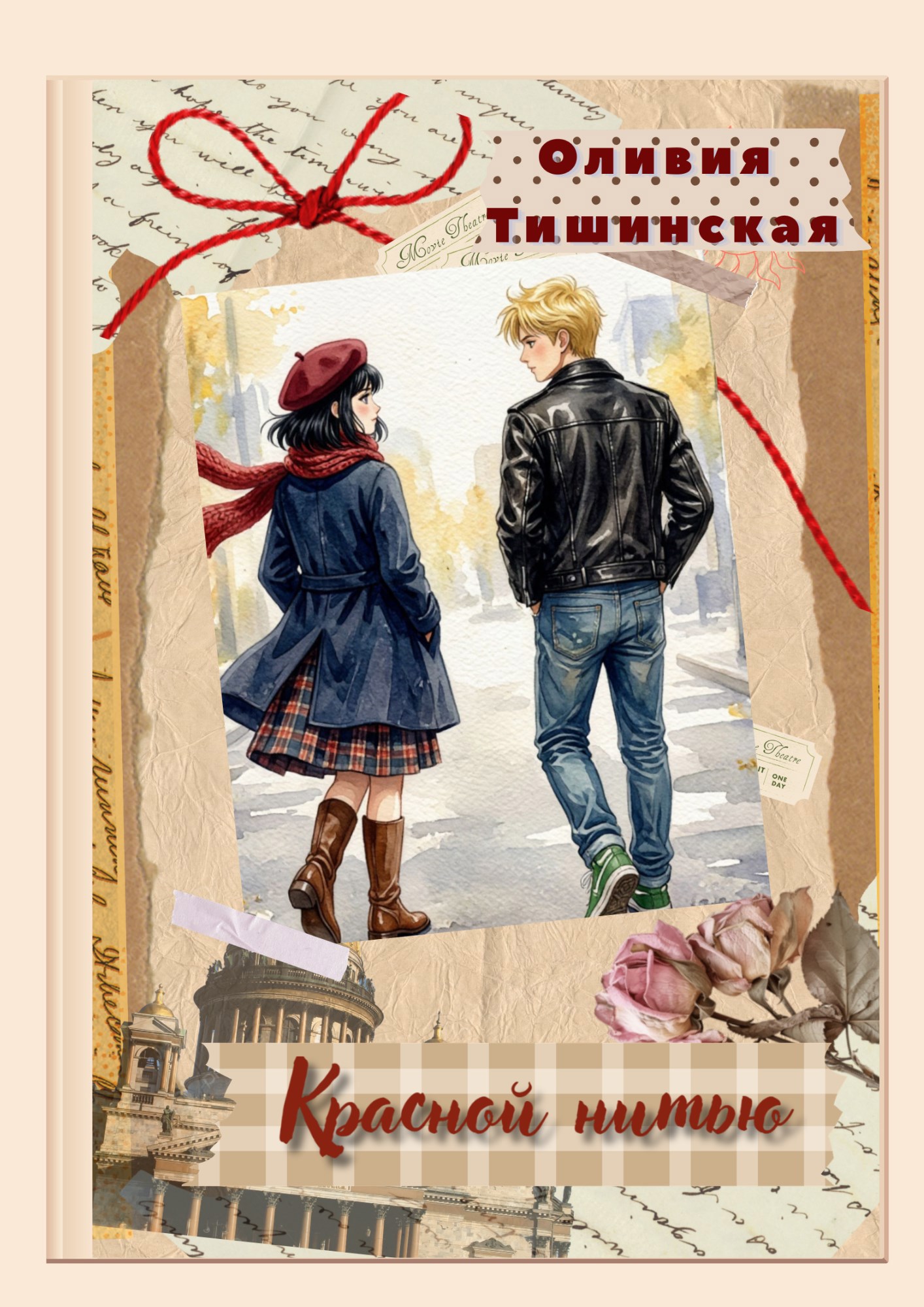 Обложка книги Красной нитью