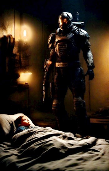 Обложка книги Синий робот за дверью