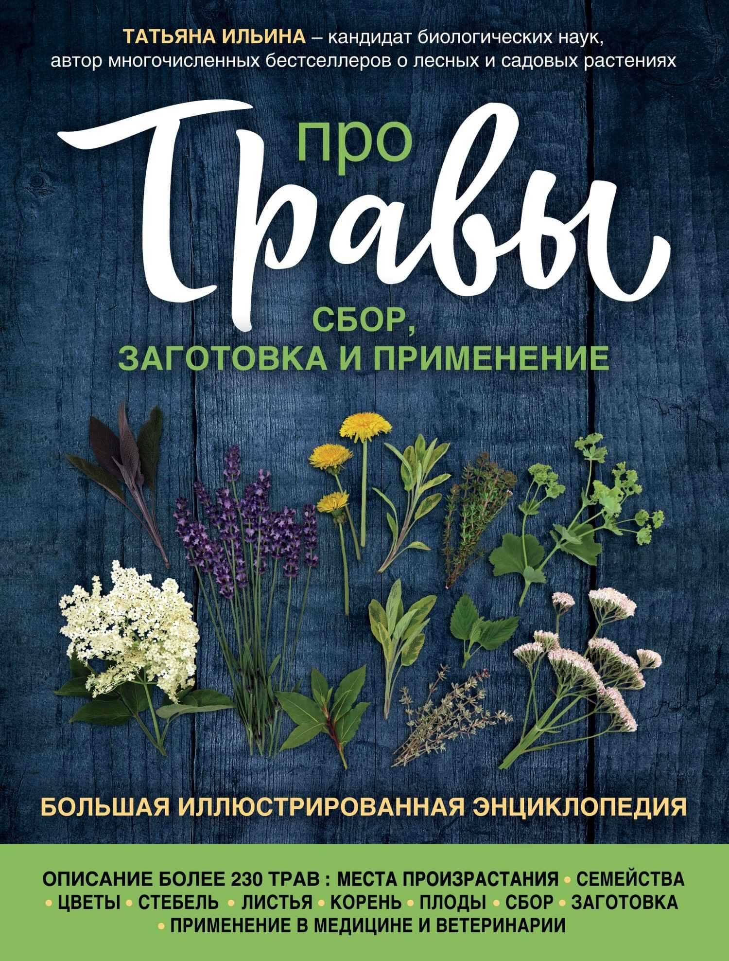Обложка книги Про травы. Сбор, заготовка и применение. Большая иллюстрированная энциклопедия