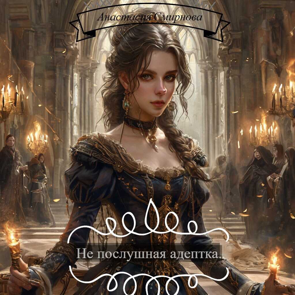 Обложка книги Не послушная адептка.