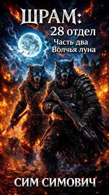 Обложка книги Шрам: 28 отдел "Волчья луна&quot