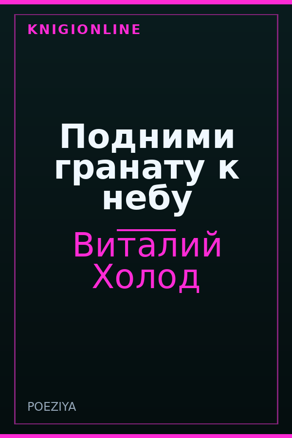 Обложка книги Подними гранату к небу