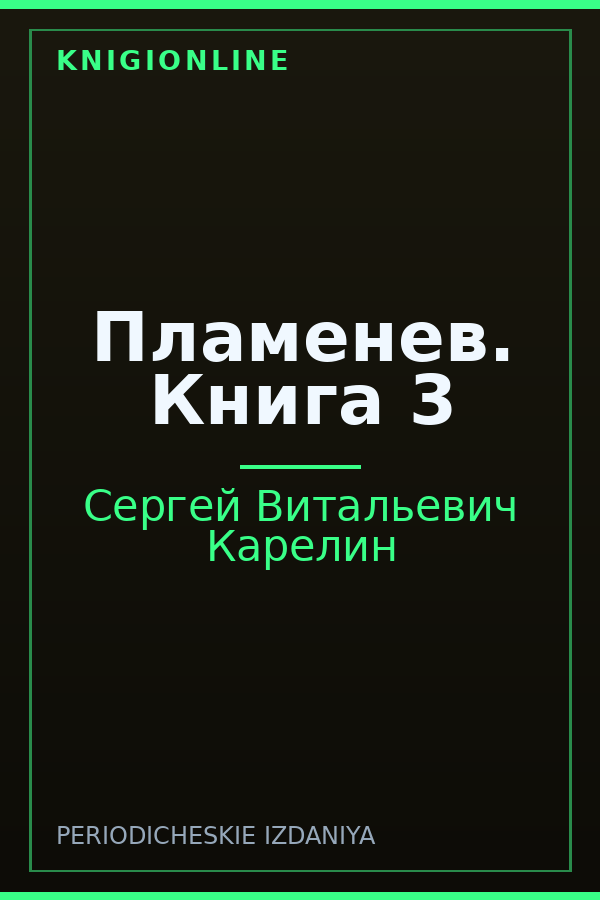 Обложка книги Пламенев. Книга 3