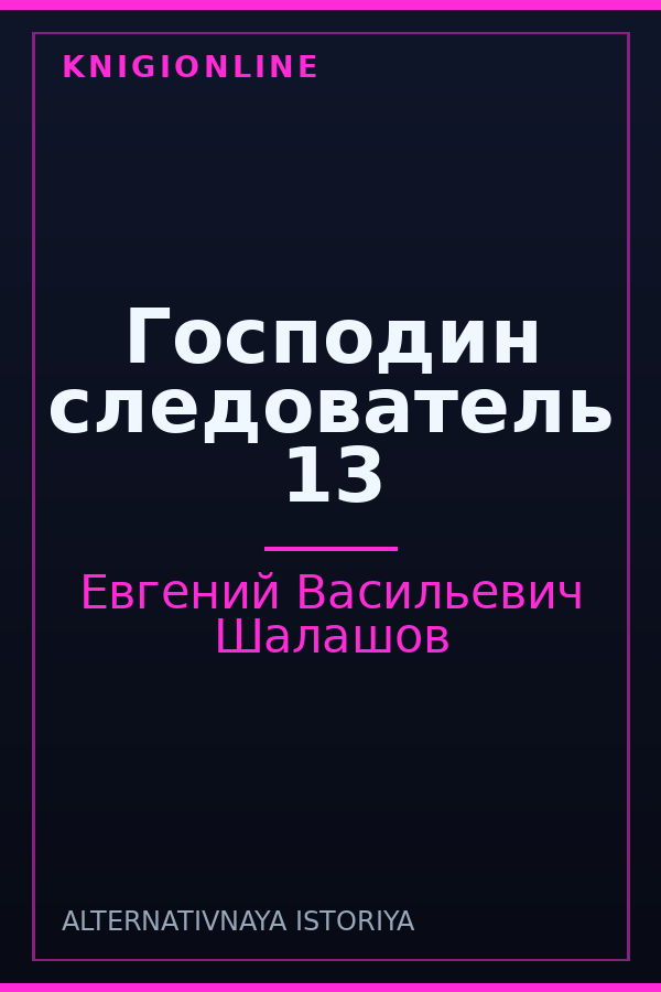 Обложка книги Господин следователь 13