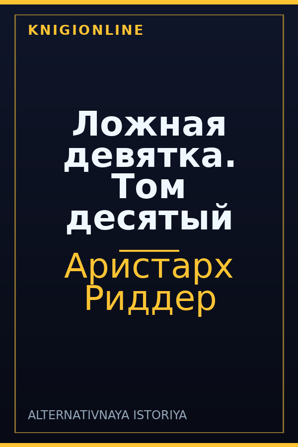 Обложка книги Ложная девятка. Том десятый