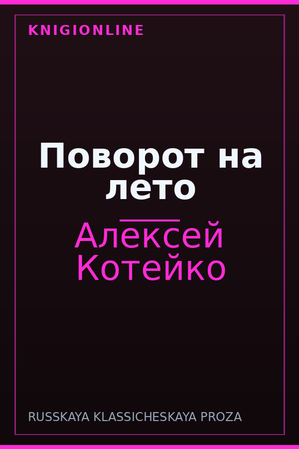 Обложка книги Поворот на лето