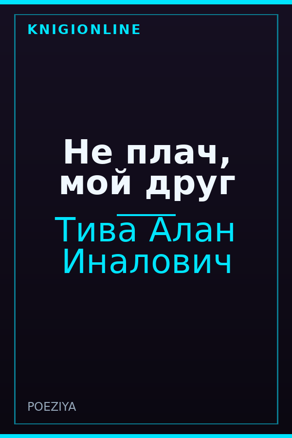 Обложка книги Не плач, мой друг