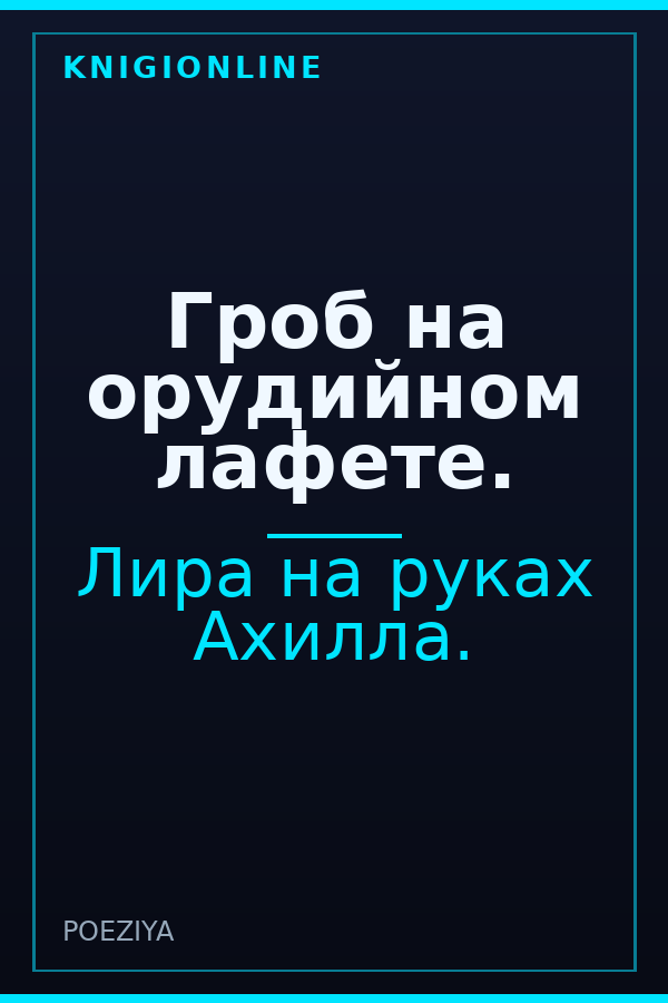 Обложка книги Гроб на орудийном лафете.