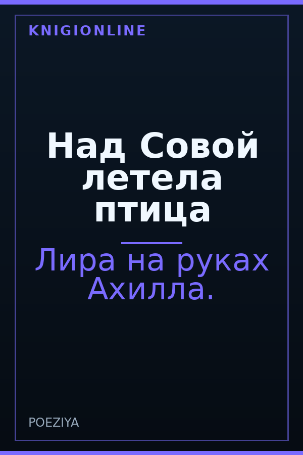 Обложка книги Над Совой летела птица