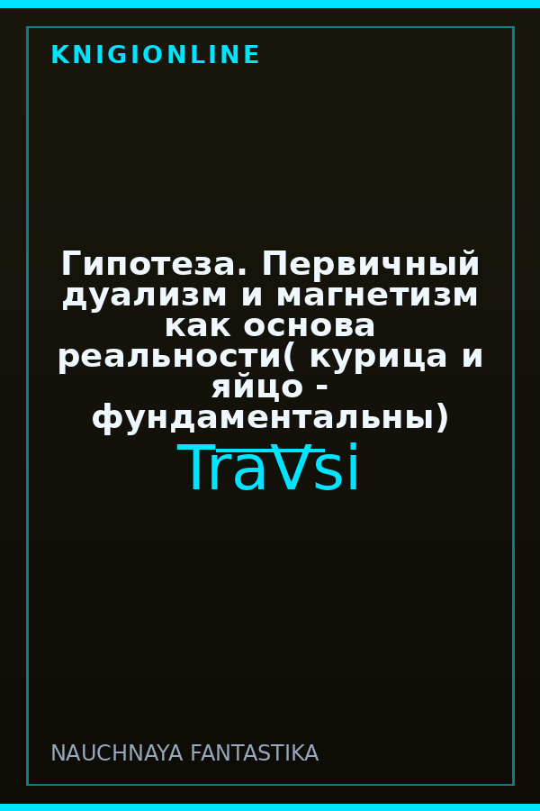 Обложка книги Гипотеза. Первичный дуализм и магнетизм как основа реальности( курица и яйцо - фундаментальны)
