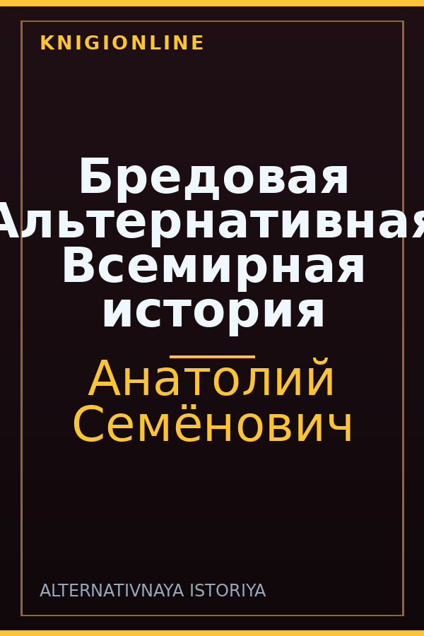 Обложка книги Бредовая Альтернативная Всемирная история