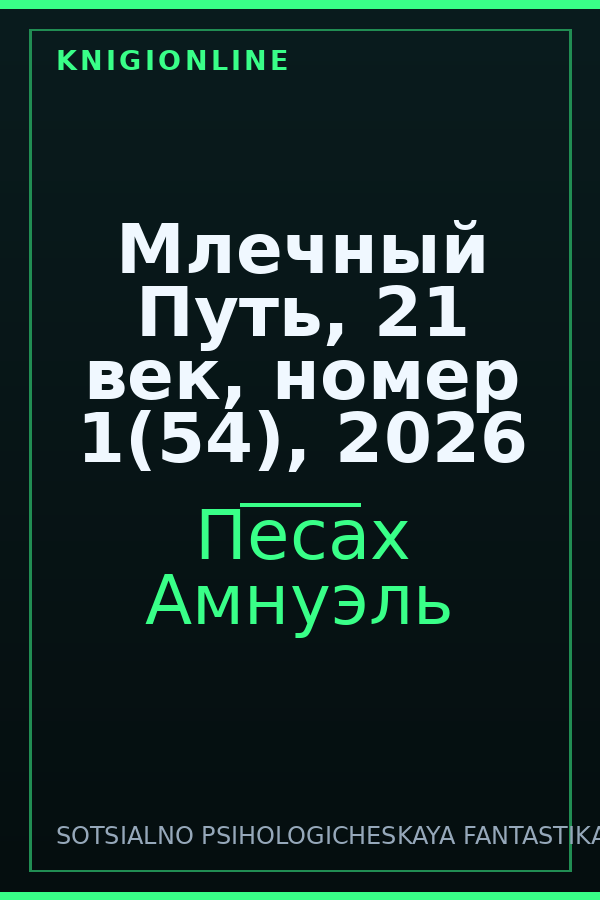 Обложка книги Млечный Путь, 21 век, номер 1(54), 2026