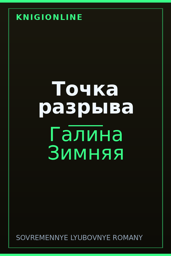 Обложка книги Точка разрыва
