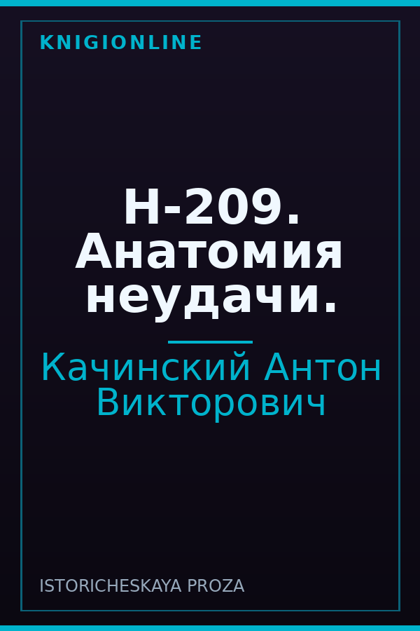 Обложка книги Н-209. Анатомия неудачи.