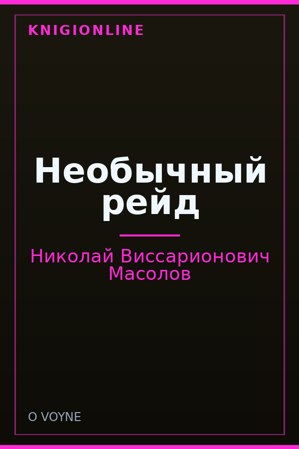 Обложка книги Необычный рейд