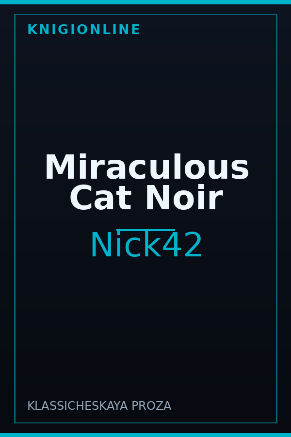 Обложка книги Miraculous Cat Noir