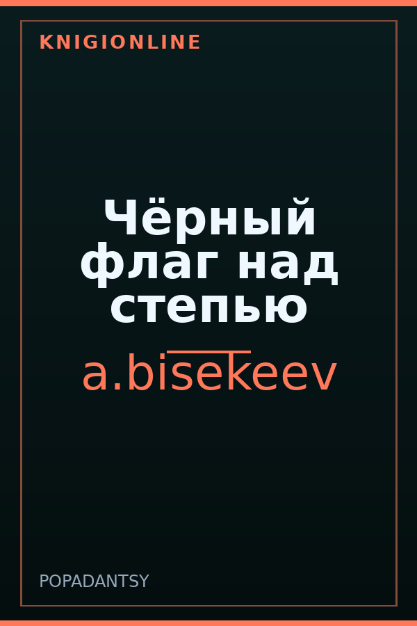 Обложка книги Чёрный флаг над степью