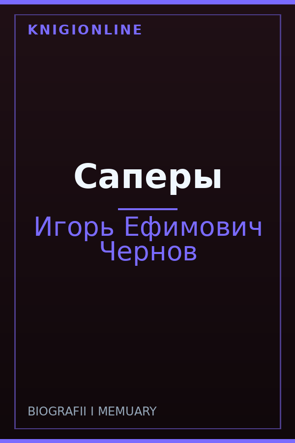 Обложка книги Саперы