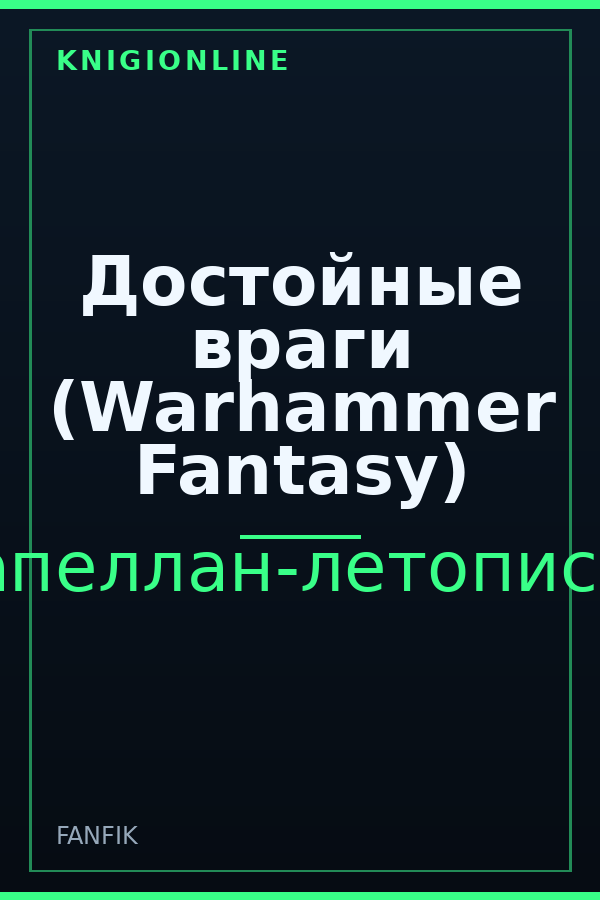 Обложка книги Достойные враги (Warhammer Fantasy)