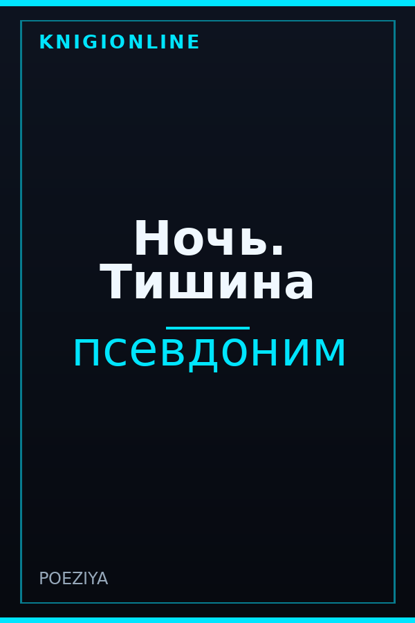 Обложка книги Ночь. Тишина