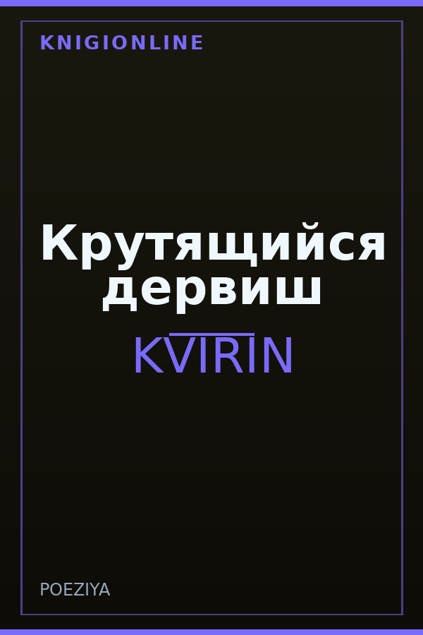 Обложка книги Крутящийся дервиш