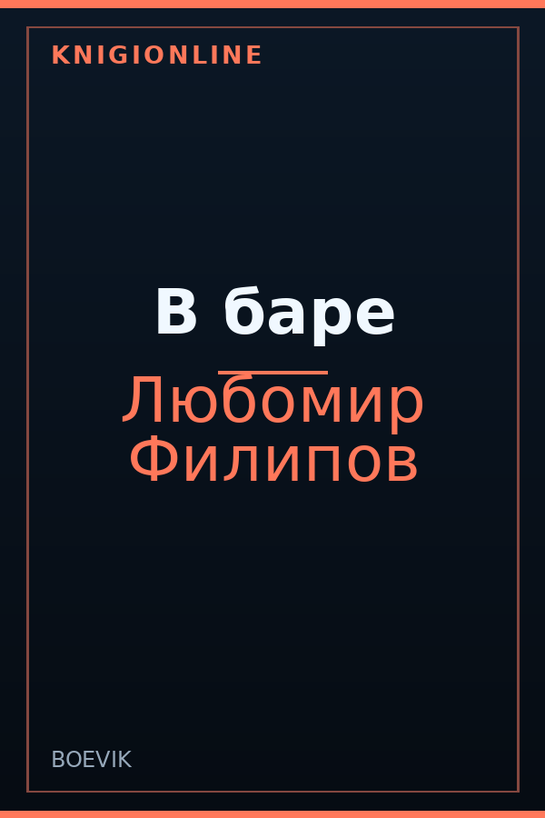 Обложка книги В баре