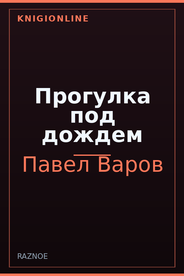 Обложка книги Прогулка под дождем