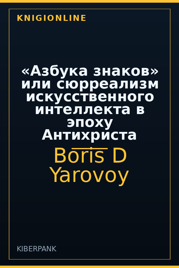 Обложка книги «Азбука знаков» или сюрреализм искусственного интеллекта в эпоху Антихриста