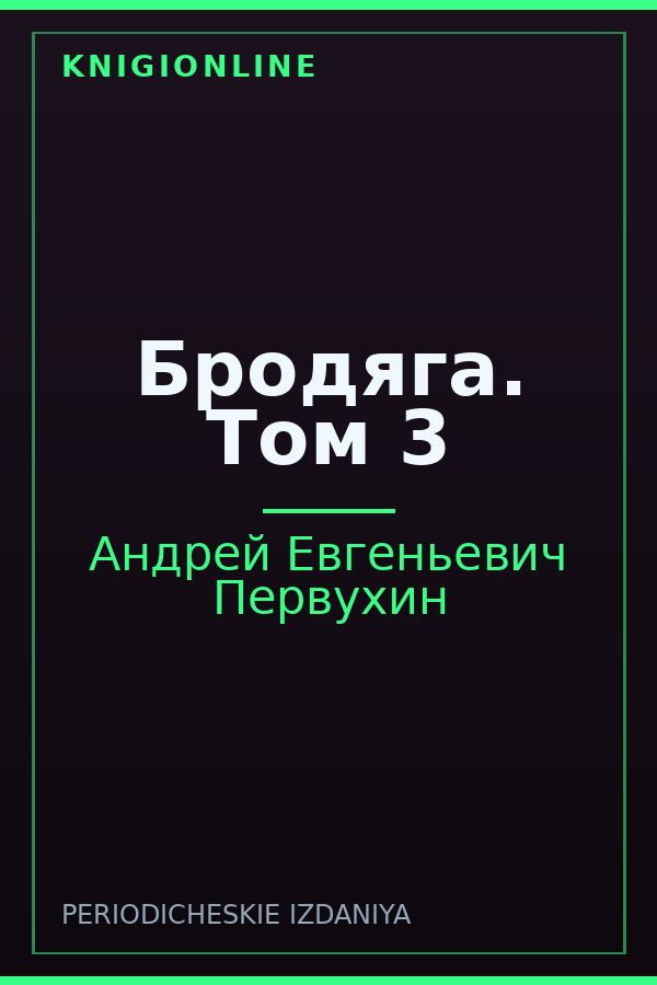 Обложка книги Бродяга. Том 3