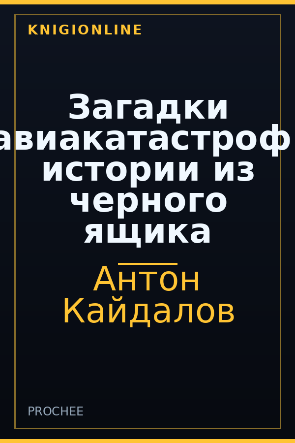 Обложка книги Загадки авиакатастроф: истории из черного ящика