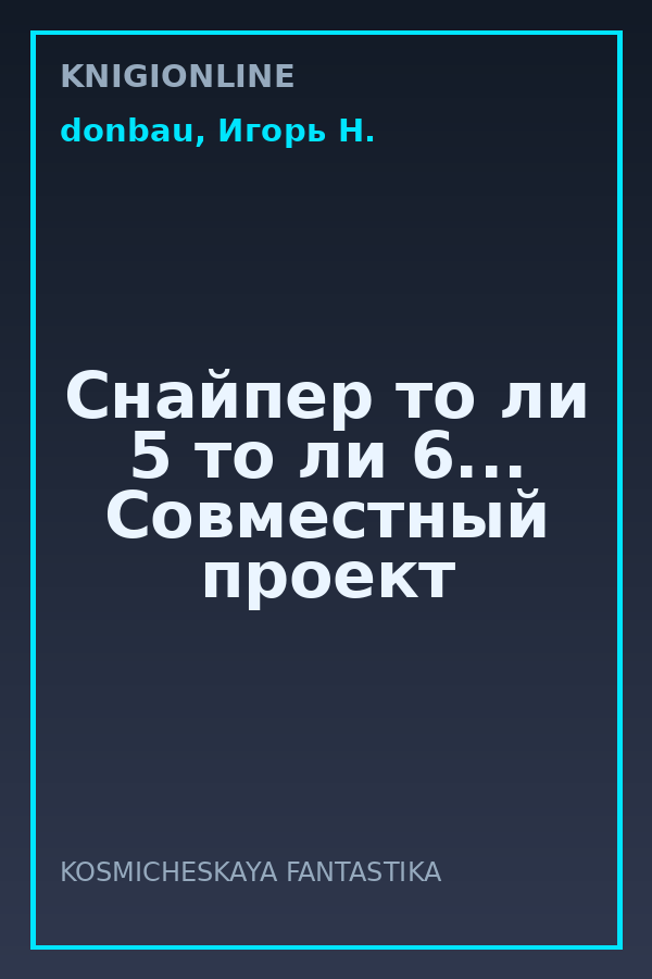 Обложка книги Снайпер то ли 5 то ли 6... Совместный проект