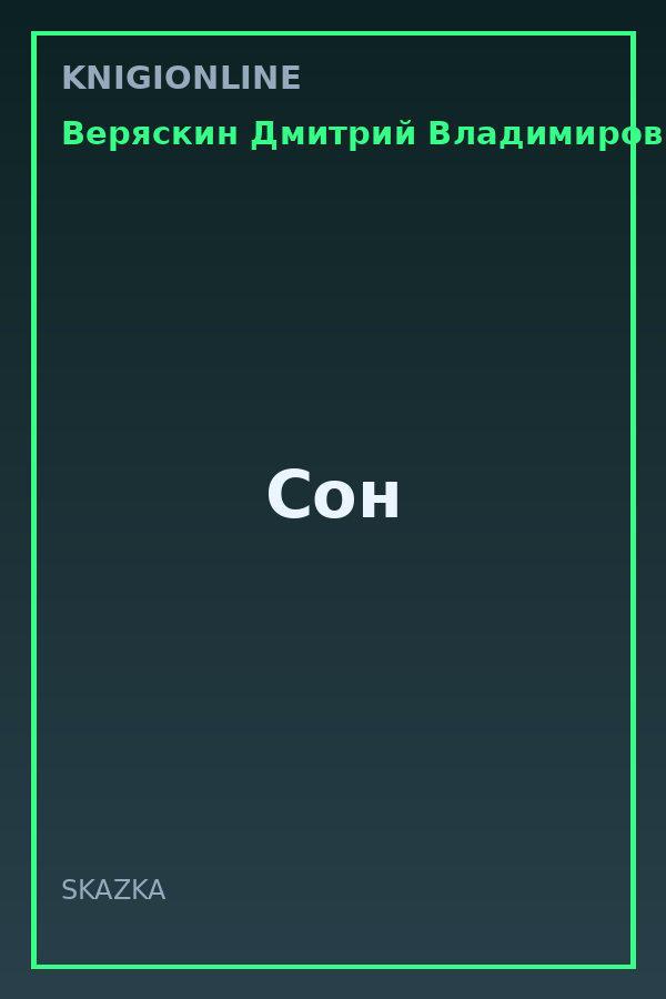 Обложка книги Сон