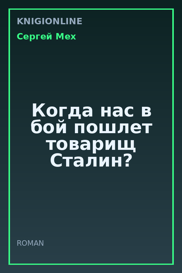 Обложка книги Когда нас в бой пошлет товарищ Сталин?