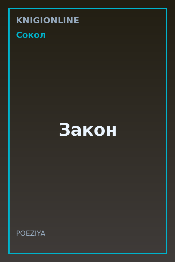 Обложка книги Закон
