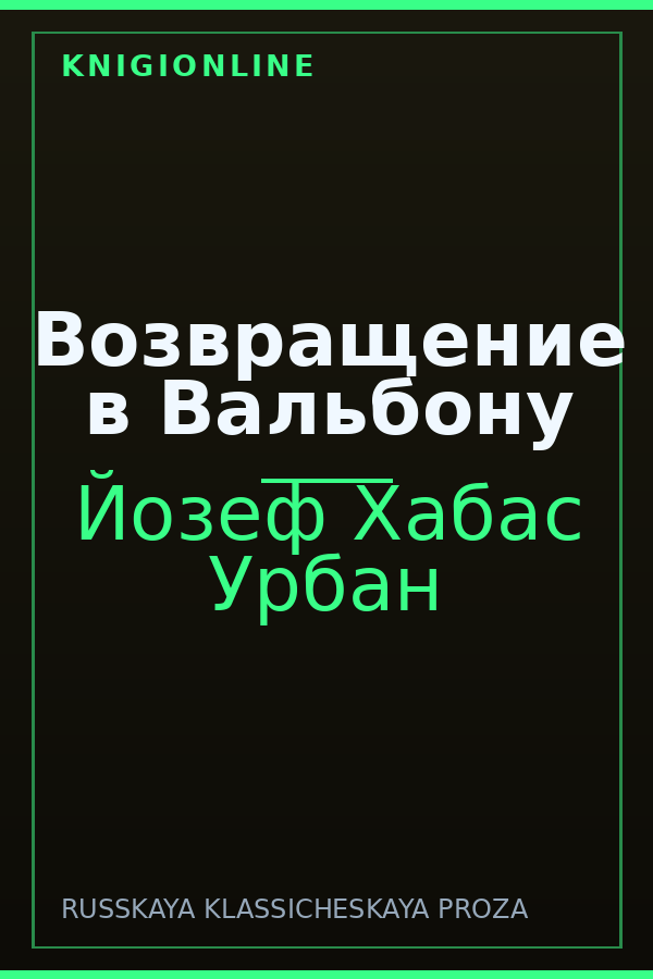 Обложка книги Возвращение в Вальбону